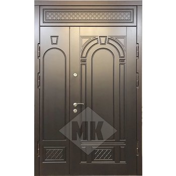 металлическая дверь с боковой вставкой отделка мдф шесть петель