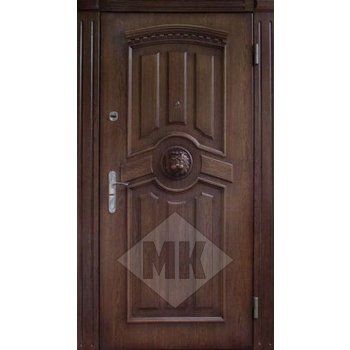 металлическая дверь с отделкой массивом дерева